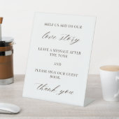 Wedding Guest Book Sign Sockelschild (In SItu)