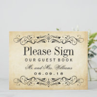 Wedding Guest Book Sign | VINTAG GEBLÜHT
