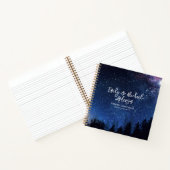 Wedding Guest Book Starry Night Galaxy Celestial Notizblock (Innenseite)