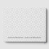 Wedding Guest Book - White & Gray Design 3 Gästebuch (Rückseite)