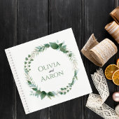 Wedding Guest Book with Botanical Wreath Cover Notizblock