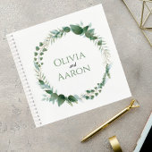 Wedding Guest Book with Botanical Wreath Cover Notizblock