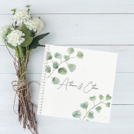 Wedding Guest Book with Eucalyptus Leaves Notizblock