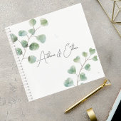 Wedding Guest Book with Eucalyptus Leaves Notizblock