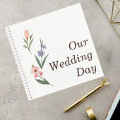 Wedding Guest Book with Romantic Botanical Design Notizblock