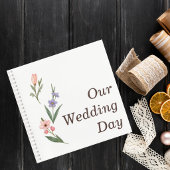 Wedding Guest Book with Romantic Botanical Design Notizblock