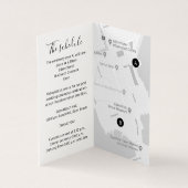 Wedding guest details schedule map QR code black (Innenseite)