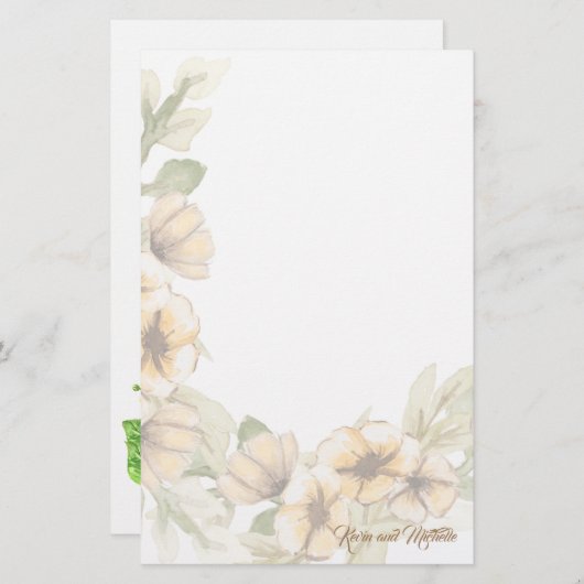 Wedding Guest Favor Briefpapier (Vorne/Hinten)