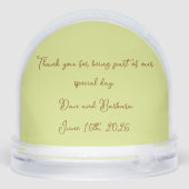 WEDDING GUEST FAVORS SCHNEEKUGELN (Rückseite)