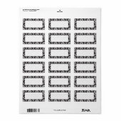 Wedding Guest List Envelope Labels Adressaufkleber (Vorne)