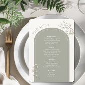 Wedding Guest Menu And Place Card Menükarte