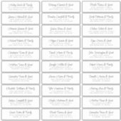 Wedding Guest Names Address Chic Modern Simple Aufkleber (Vorderseite)