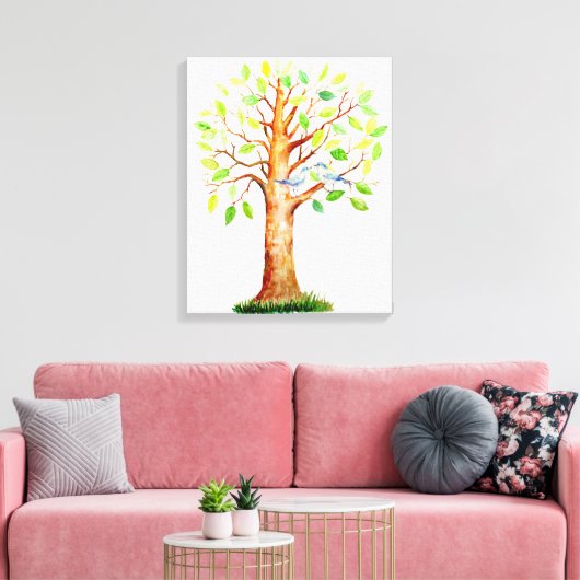 Wedding Guest Signing Tree Leinwand (Insitu (Wohnzimmer))