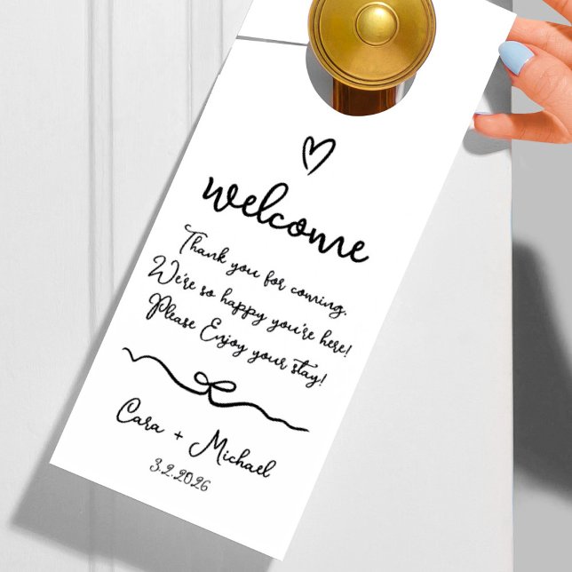 Wedding Guest Welcome Door Hanger Türanhänger (Von Creator hochgeladen)