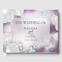 Wedding Guestbook | Eggplant Shimmer Gästebuch