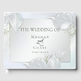 Wedding Guestbook | Icy Blue Shimmer Gästebuch