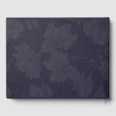 Wedding Guestbook Mason Jar String Light Navy Blue Gästebuch (Rückseite)