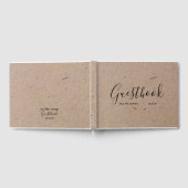 Wedding Guestbook | Rustic Kraft Paper Chic Gästebuch (Voll)