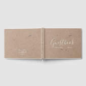 Wedding Guestbook | Rustic Kraft Paper Chic Gästebuch (Voll)
