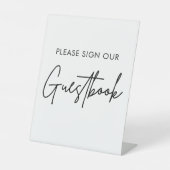 Wedding Guestbook Sockelschild (Vorderseite)