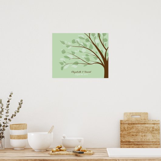 Wedding Guestbook Tree Poster (Küche)
