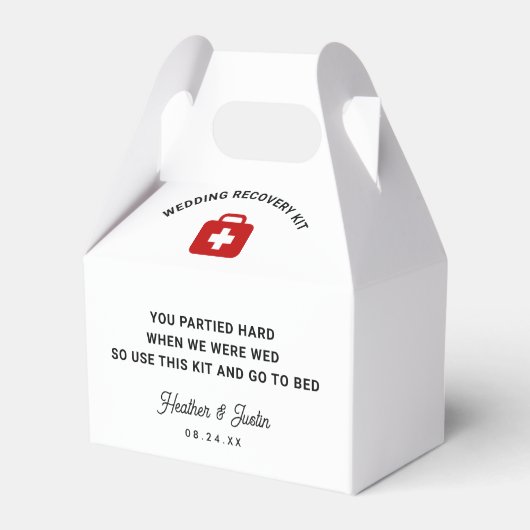 Wedding Hangover Erholung Kit Geschenkschachtel (Rückseite)