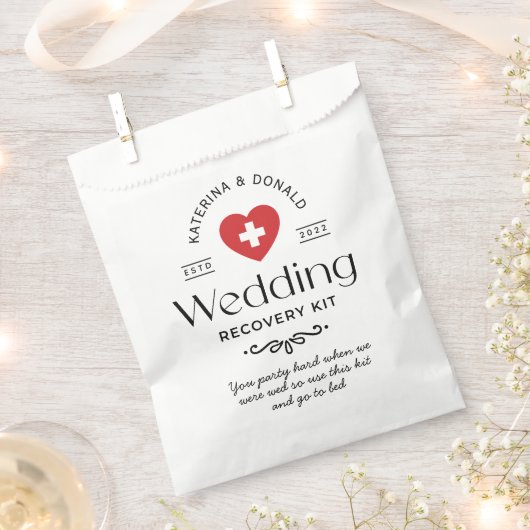 Wedding Hangover Erholung Kit Geschenktütchen (Ausgeschnitten)