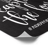 Wedding Hashtag Chalkboard 8x10 Zeichen Poster (Ecke)