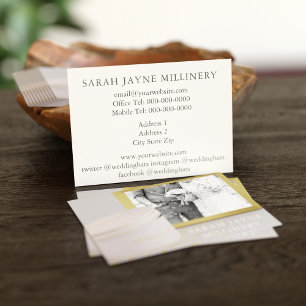 Wedding Hat Designer Milliner Business Card Visitenkarte