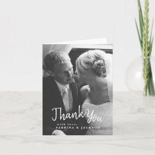 Wedding Heart Foto Wird Thank You Dankeskarte