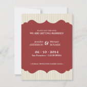 Wedding Hearts - Funny Save the Date Einladung (Rückseite)