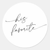Wedding Hir favorite sticker (Vorderseite)
