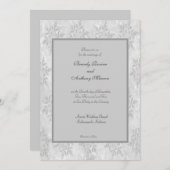 Wedding Hochzeits-Einladungswinterschneeflocken Einladung (Vorne/Hinten)