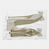 Wedding hohe Heels-Kunst Handtuch (Horizontal)