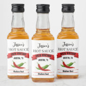 Wedding Hot Sauce Label HS039rt Alkoholflaschenetikett (Flaschen)