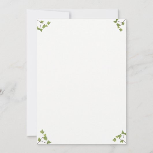 Wedding im Holz: Einladung (Rückseite)