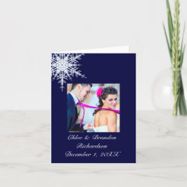 Wedding im Winter danken Ihnen zu kardieren Dankeskarte