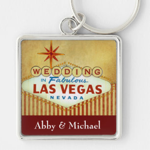 Wedding in fabelhaftem Las Vegas - Vintage Schlüsselanhänger