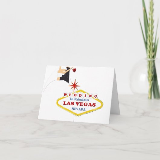 Wedding in Las Vegas Card Einladung (Vorderseite)