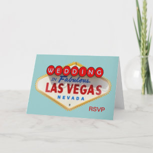 Wedding in Las Vegas RSVP Card Einladung
