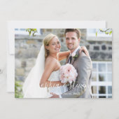  Wedding in Spring Blossom Dankeskarte (Vorderseite)