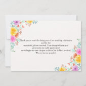  Wedding in Spring Blossom Dankeskarte (Rückseite)