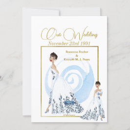 Wedding Inv. 1 White(The Dress) RFPMDesign ©️ 2024 Einladung