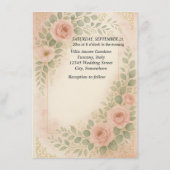 Wedding invitatiion begleitkarte (Rückseite)