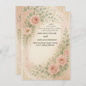 Wedding invitatiion begleitkarte (Vorne/Hinten)