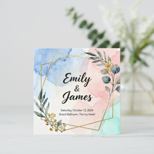 wedding Invitation (Stehend Vorderseite)