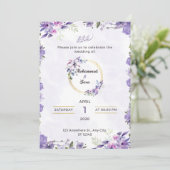 Wedding Invitation (Stehend Vorderseite)