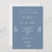 Wedding Invitation (12,7x17,8cm) - Blue And White Einladung (Vorderseite)