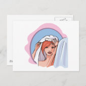 Wedding Invitation 42 Postkarte (Vorne/Hinten)