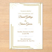 wedding invitation acryleinladungen (Vorderseite)